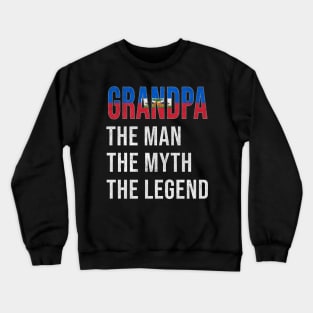 Grand Father Haitian Grandpa The Man The Myth The Legend - Gift for Haitian Dad With Roots From  Haiti Crewneck Sweatshirt